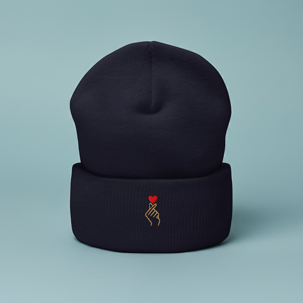 Bonnet unisexe - Broderie Edition coeur
