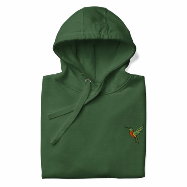 Sweat à capuche Coton Premium Brodé - Collection Colibri - Image 7