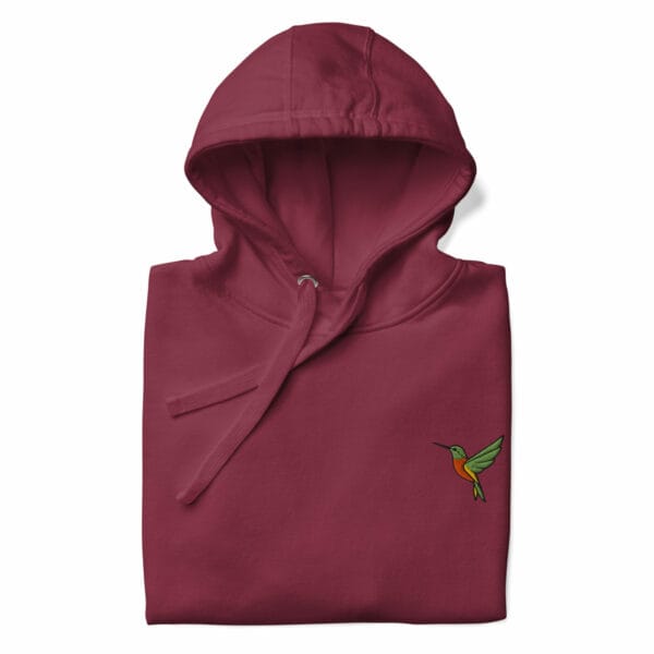 Sweat à capuche Coton Premium Brodé - Collection Colibri - Image 5