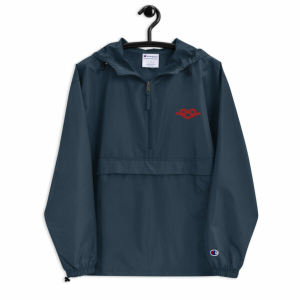 Veste Coupe Vent Pliable Brodée Champion – Collection Marine