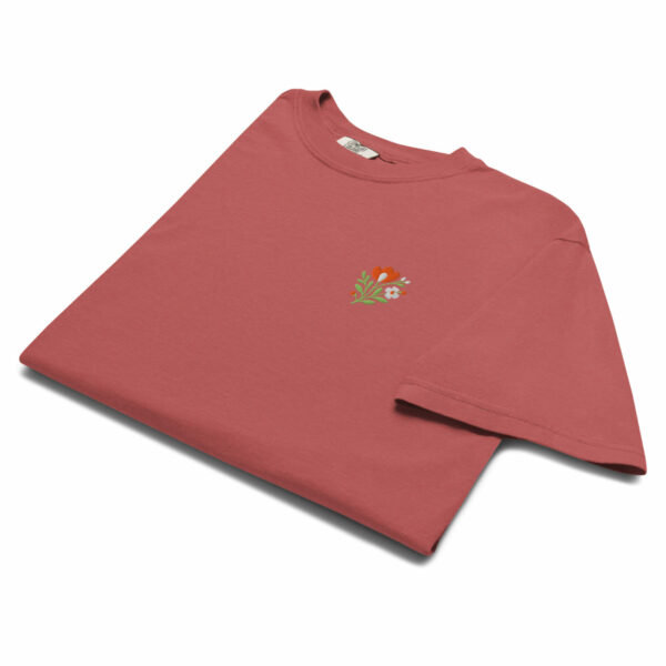 T-shirt Premium Coton Brodé – Collection Flowers - Image 4