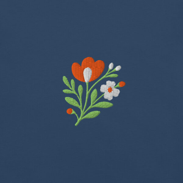 T-shirt Premium Coton Brodé – Collection Flowers - Image 2