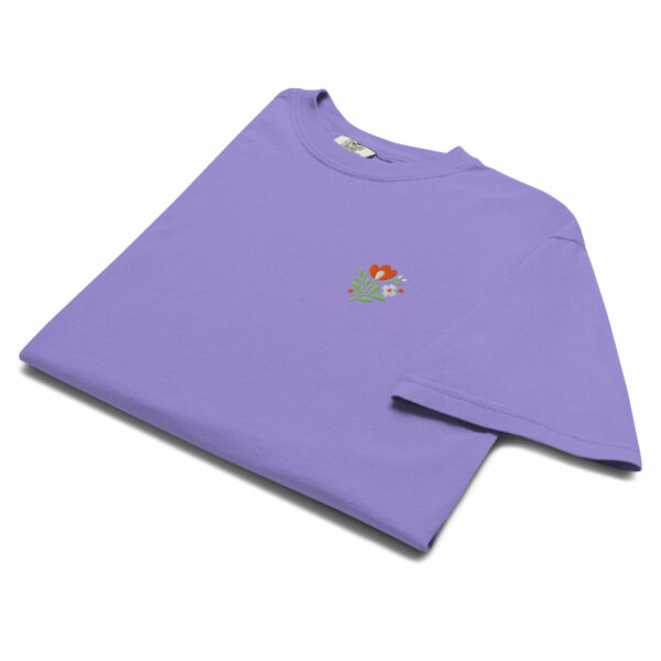 T-shirt Premium Coton Brodé – Collection Flowers - Image 5