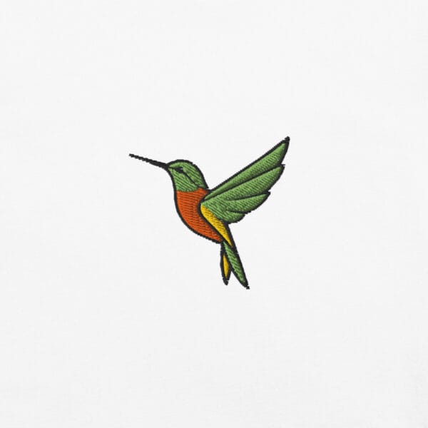 T-shirt Premium Coton Brodé - Collection Colibri - Image 2