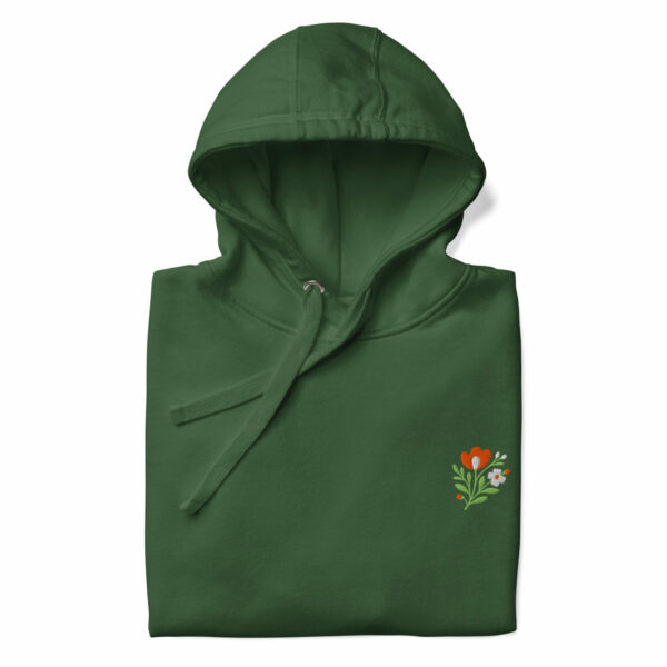 Sweat à capuche Coton Premium Brodé – Collection Flowers - Image 6