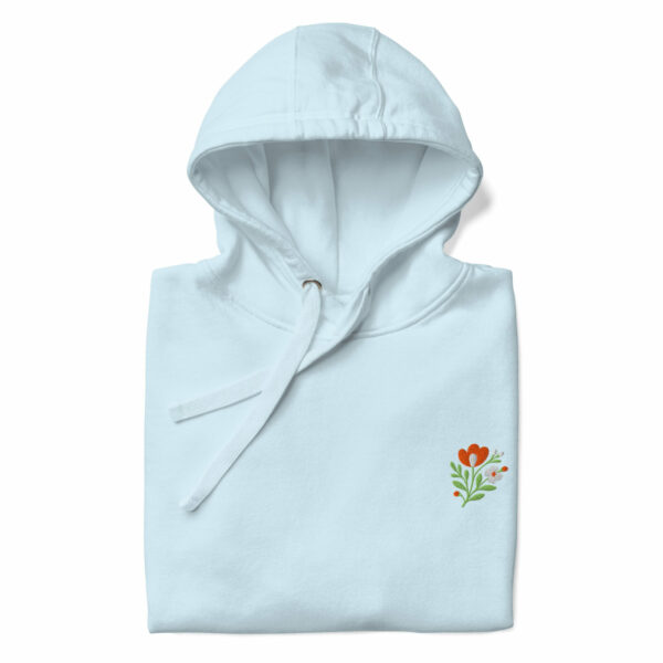 Sweat à capuche Coton Premium Brodé – Collection Flowers - Image 8