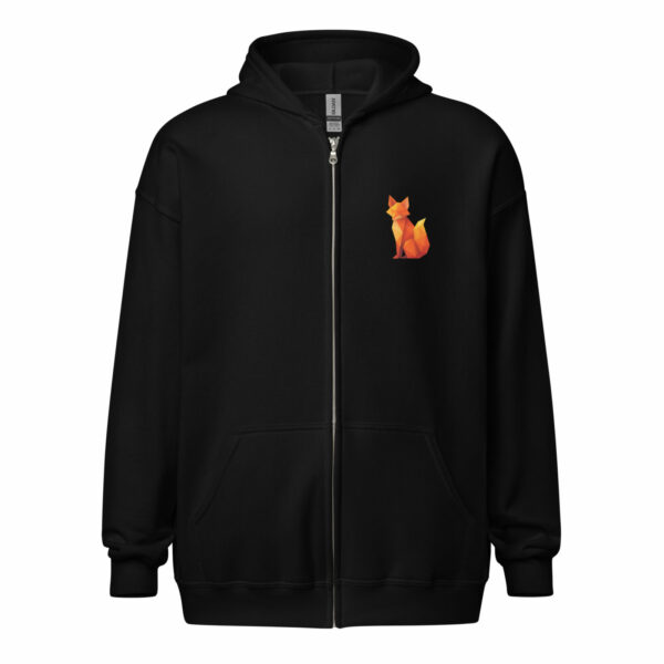 Sweat à capuche zippé et imprimé Renard - Image 3