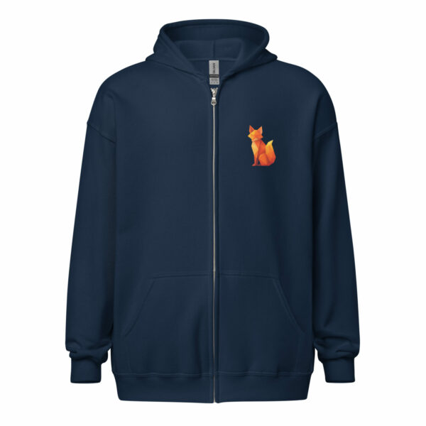 Sweat à capuche zippé et imprimé Renard