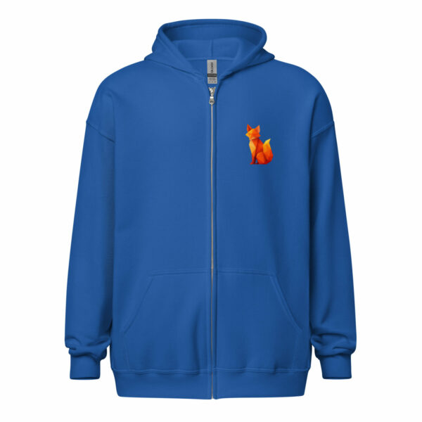 Sweat à capuche zippé et imprimé Renard - Image 4