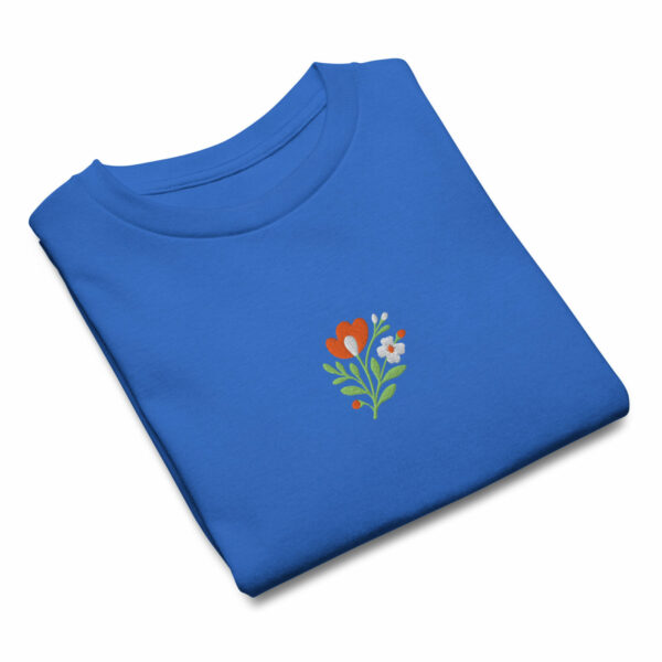 T-shirt enfant Brodé Coton – Collection Flowers - Image 4