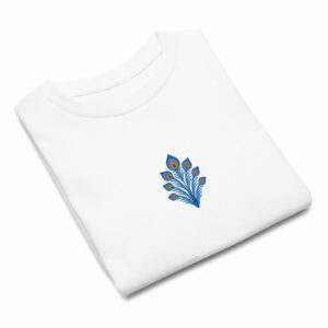 T-shirt enfant Brodé Coton – Collection Paon