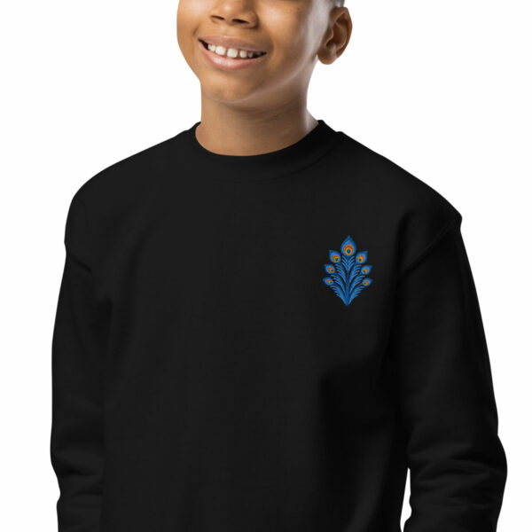 Sweat Brodé Enfant – Collection Paon - Image 2