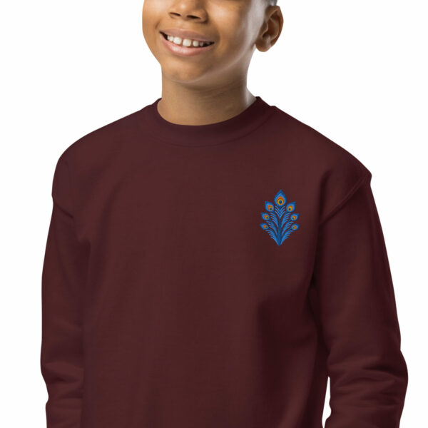 Sweat Brodé Enfant – Collection Paon - Image 3