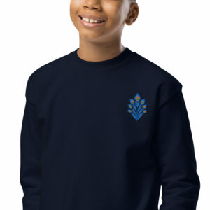 Sweat Brodé Enfant – Collection Paon