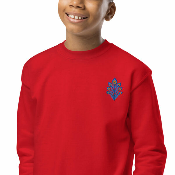 Sweat Brodé Enfant – Collection Paon - Image 4